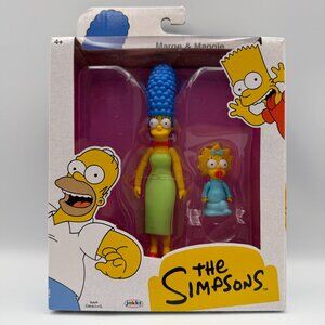The Simpsons Marge & Maggie Articulated Action 5" Figures Jakks 2025 NIP